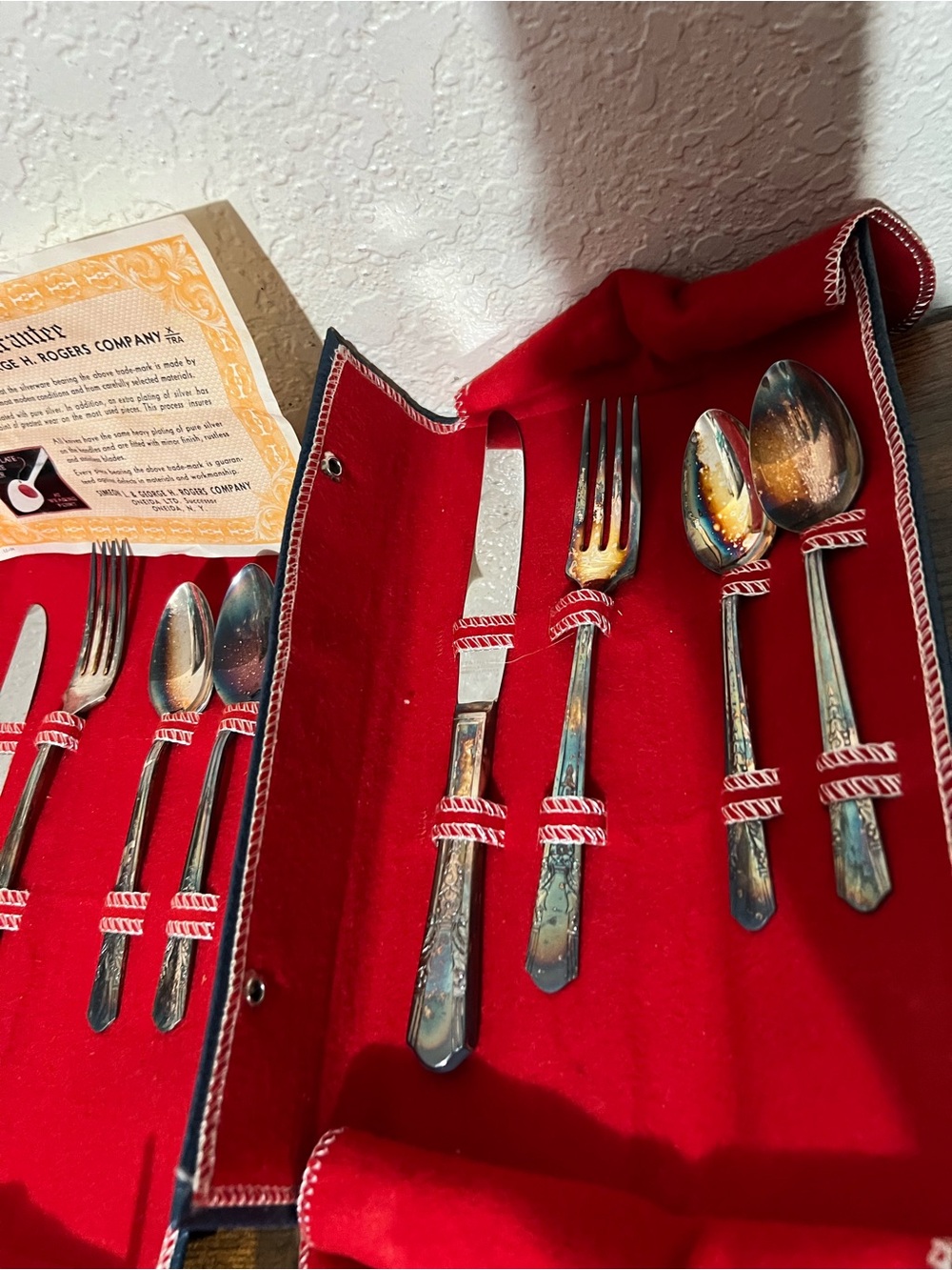 Oneida/Simeon L. & George H. Rogers Silver-Plated Flatware — Silver Finish - Picture 3 of 9